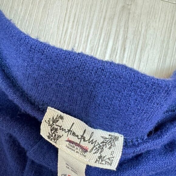 Free People Like Heaven Leggings Sweat Pants Leg Warmer Ribbed Size XS Blue - Picture 3 of 3